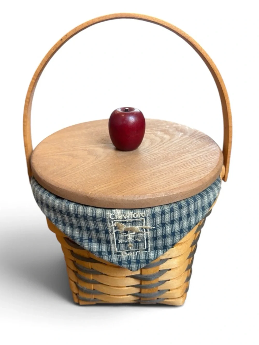 Longaberger Basket September The Crawford Barn Custom Apple Lid